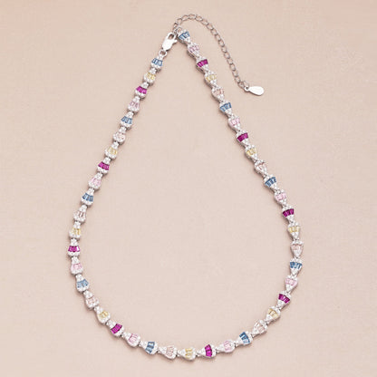 [Love's Uplift]Radiant Colorful Rainbow Necklace