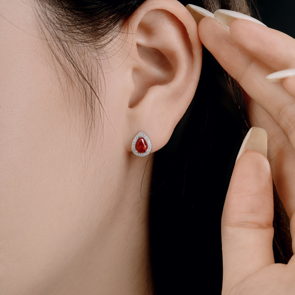 [Love's Uplift]Luxurious Water Drop Shape Earrings