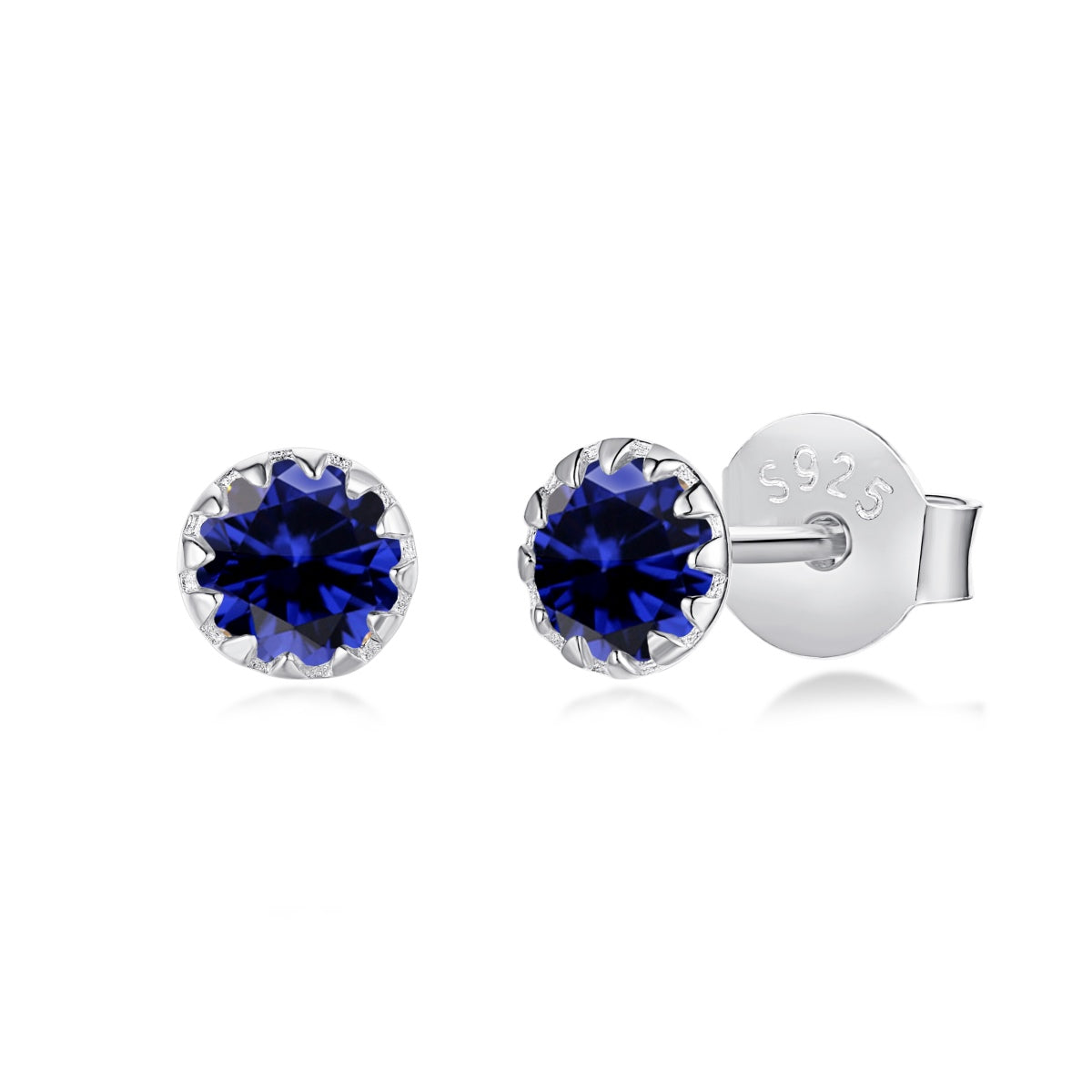 [Love's Uplift]Sparkling Colorful Round Shape Earrings