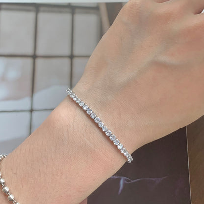 [Love's Uplift]Sparkling Round Cut Daily Bracelet