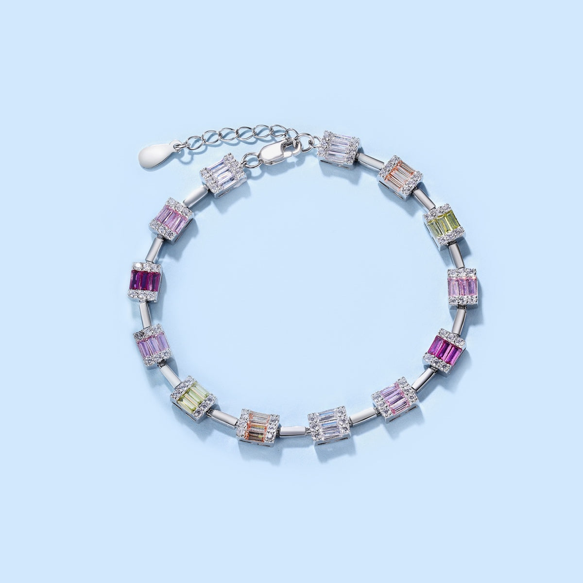 [Love's Uplift]Dainty Charming Emerald Cut Daily Bracelet