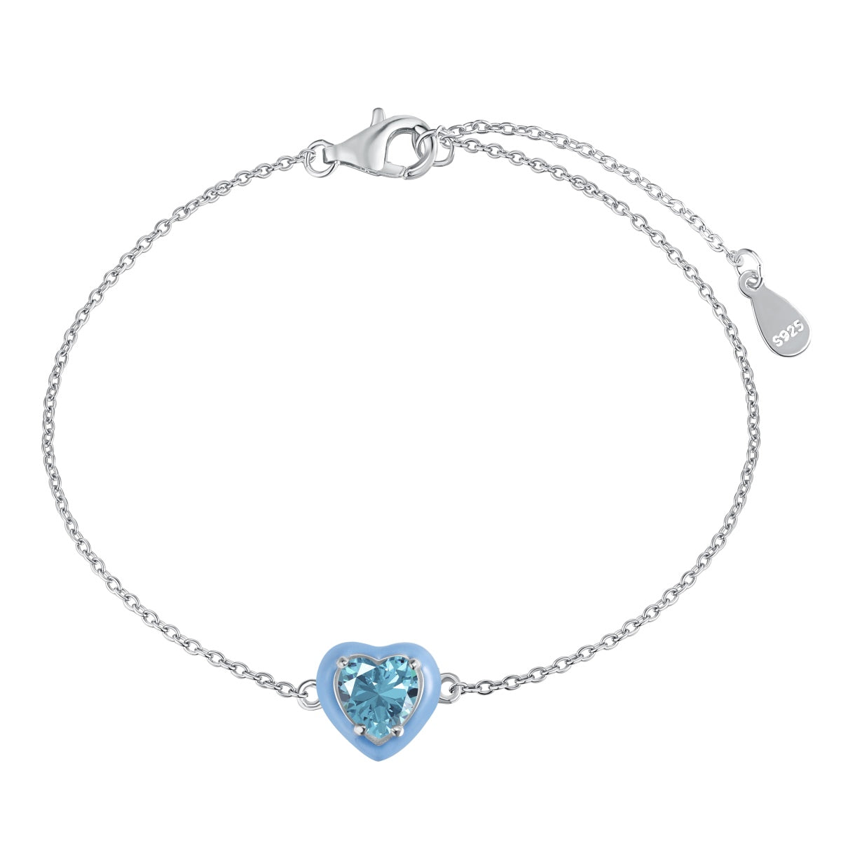 [Love's Uplift]Sparkling Romantic Heart Shape Lover Bracelet