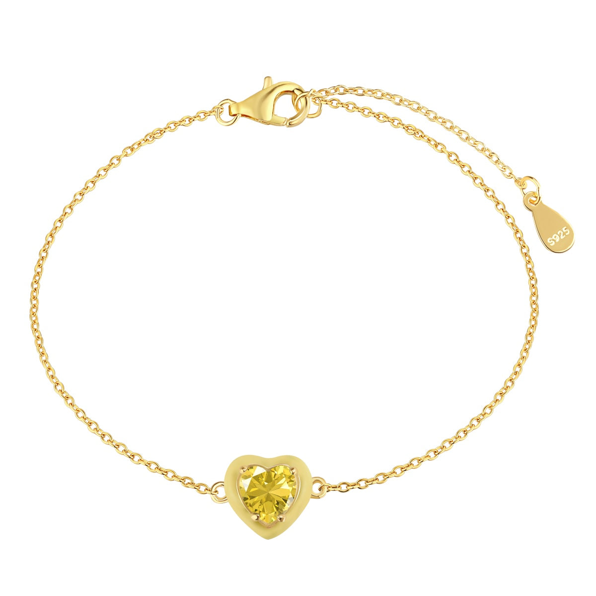 [Love's Uplift]Sparkling Romantic Heart Shape Lover Bracelet
