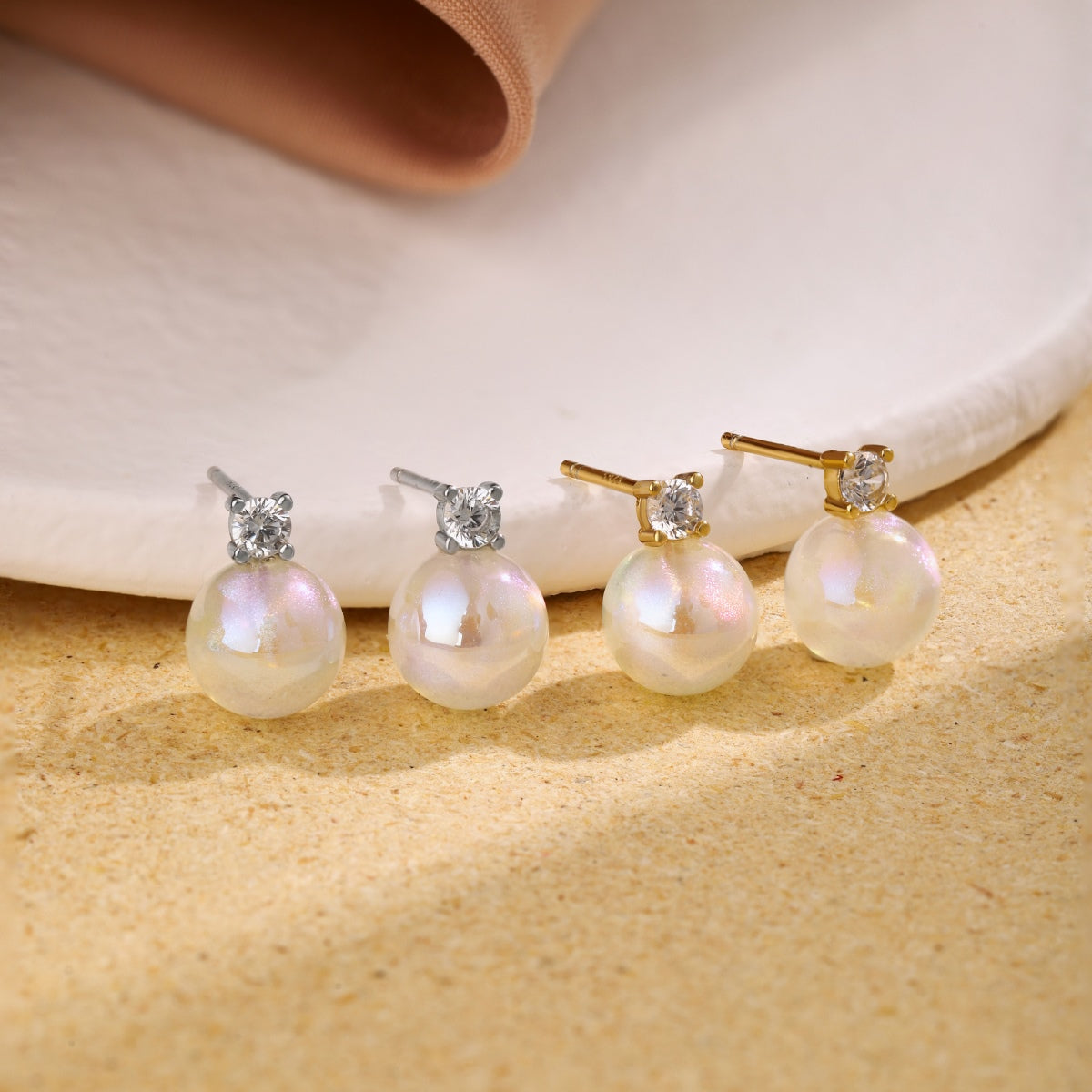 [Love's Uplift]Symphony Mermaid Pearl Earrings