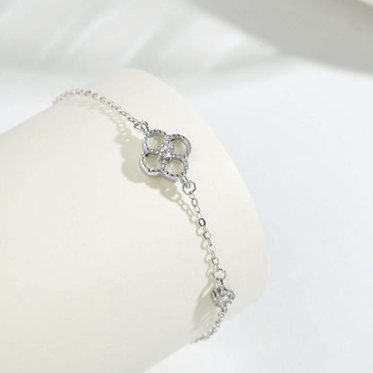 [Love's Uplift]Delicate Four Leaf Clover Bracelet