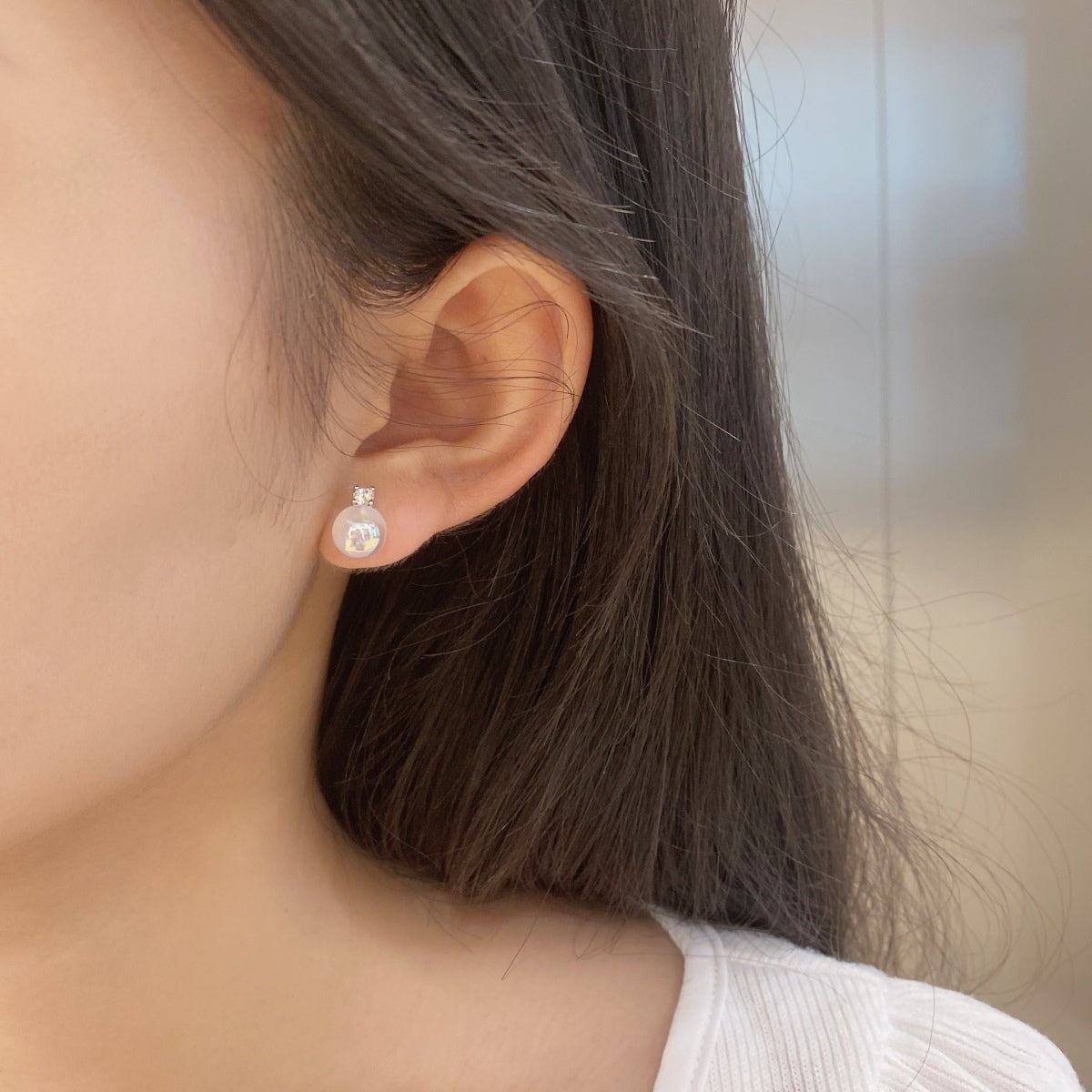[Love's Uplift]Symphony Mermaid Pearl Earrings