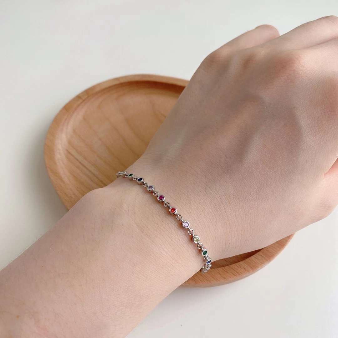 [Love's Uplift]Colorful Bead Array Bracelet