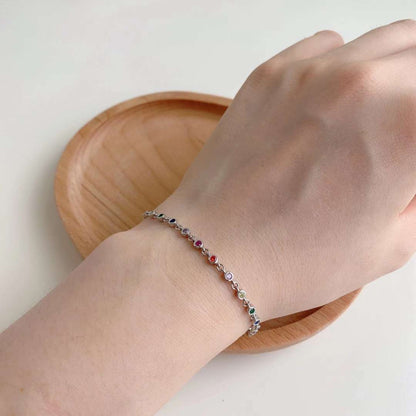 [Love's Uplift]Colorful Bead Array Bracelet