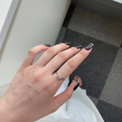 [Love's Uplift]Radiant Colorful Multi Cut Daily Ring