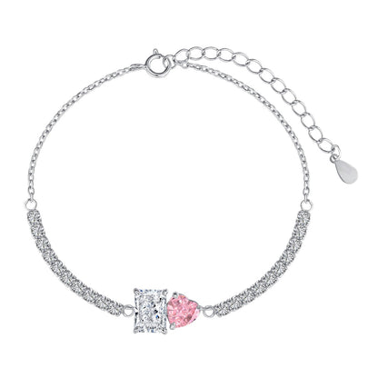 [Love's Uplift]Dazzling Unique Multi Shape Lover Bracelet