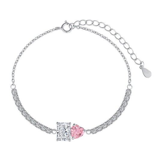 [Love's Uplift]Dazzling Unique Multi Shape Lover Bracelet