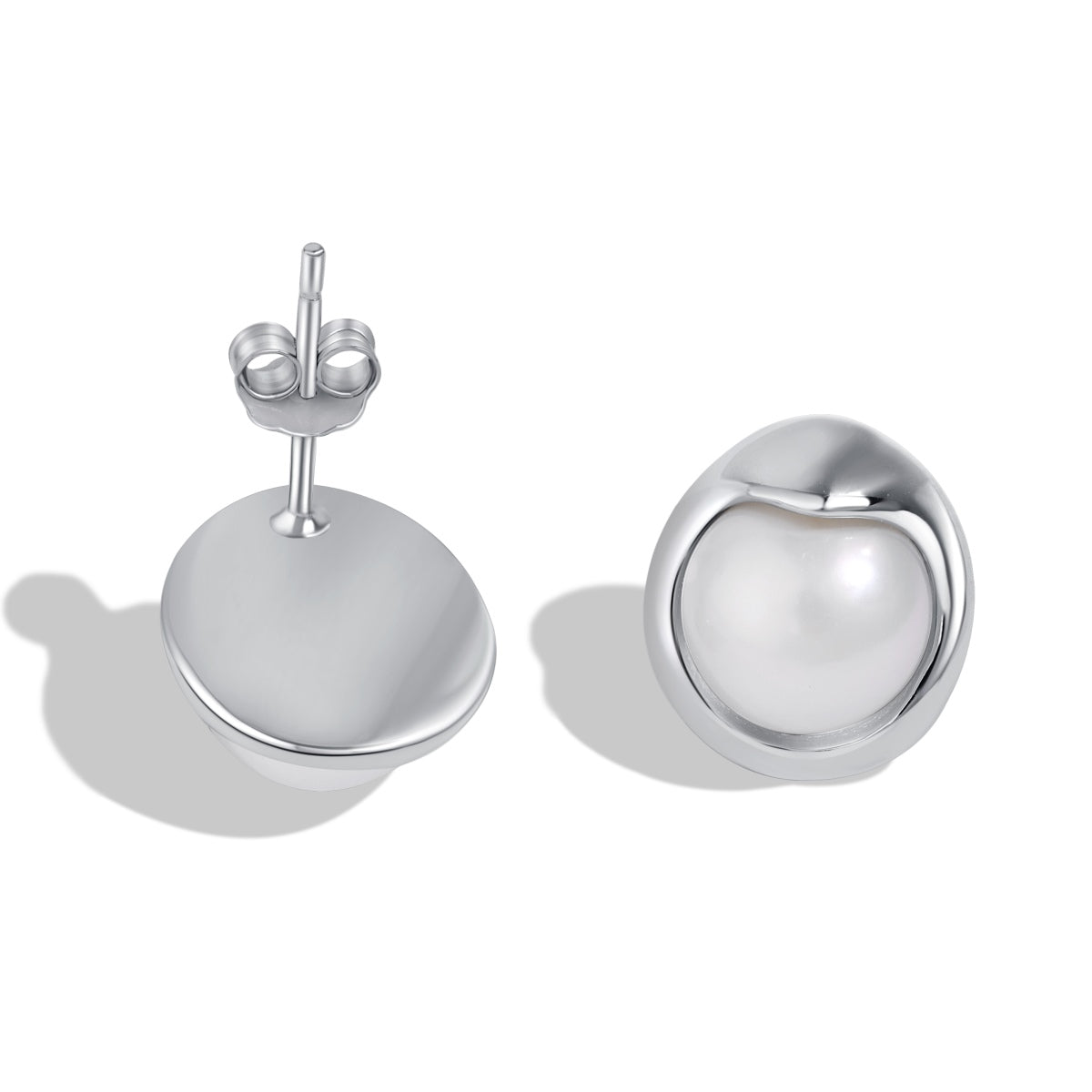 [Love's Uplift]Dainty Bread Pearl Earrings