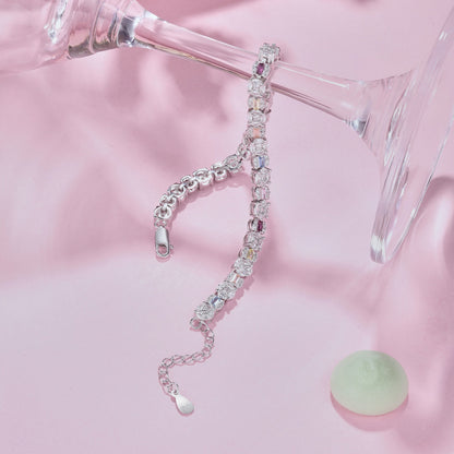 [Love's Uplift]Dazzling Radiant Multi Cut Daily Bracelet