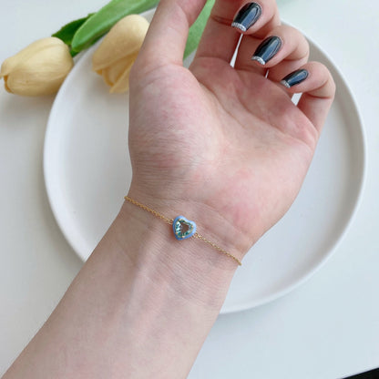 [Love's Uplift]Sparkling Romantic Heart Shape Lover Bracelet