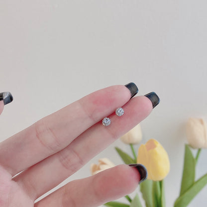 [Love's Uplift]Sparkling Colorful Round Shape Earrings