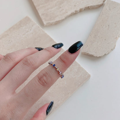 [Love's Uplift]Unique Trapezoid Cut Daily Ring