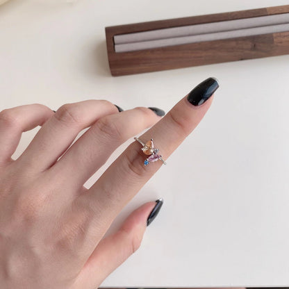 [Love's Uplift]Radiant Colorful Multi Cut Daily Ring