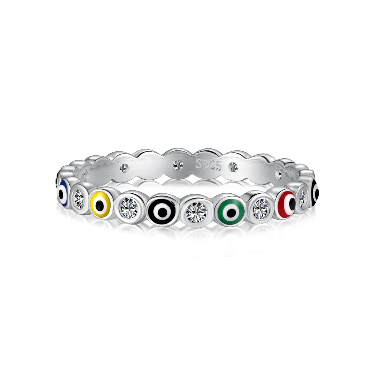 [Love's Uplift]Sparkling Vibrant Round Shape Daily Ring
