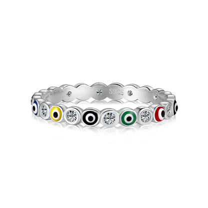 [Love's Uplift]Sparkling Vibrant Round Shape Daily Ring