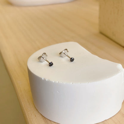 [Love's Uplift]Delicate Solitaire Earrings