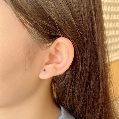 [Love's Uplift]Delicate Solitaire Earrings