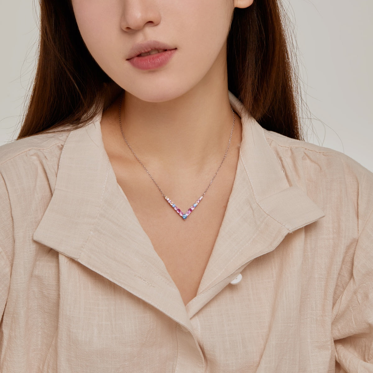 [Love's Uplift]Ornate Round Cut Necklace