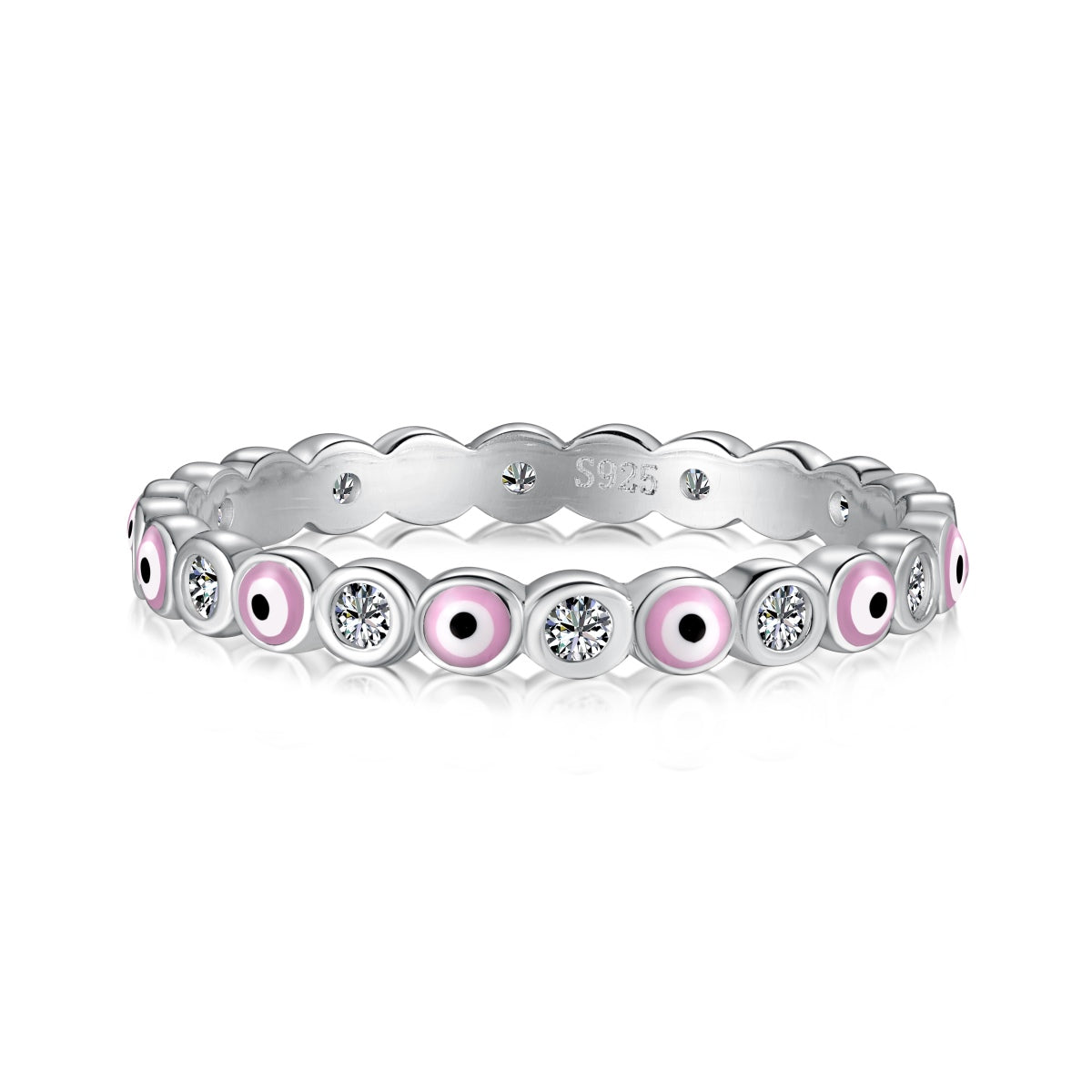 [Love's Uplift]Sparkling Vibrant Round Shape Daily Ring