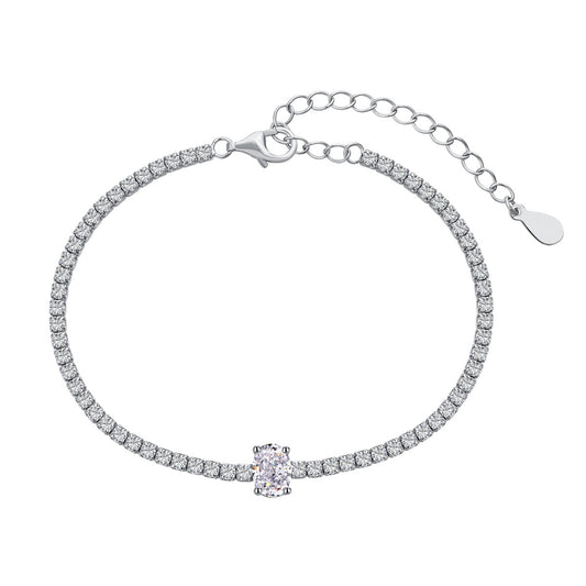 [Love's Uplift]0.75 Carat Exquisite Oval Cut Daily Bracelet
