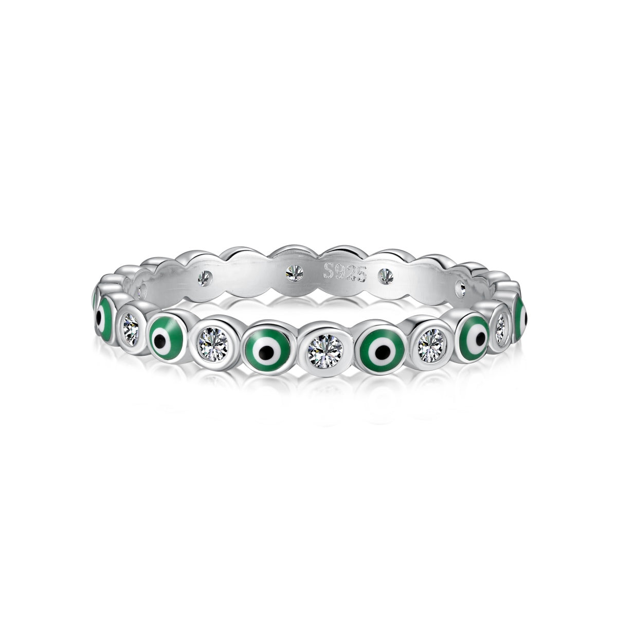 [Love's Uplift]Sparkling Vibrant Round Shape Daily Ring