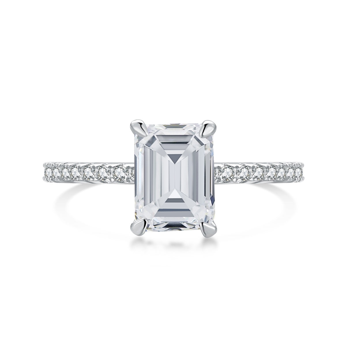 [Love's Uplift]2.0 Carat Scintillating Ornate Radiant Cut Party Ring