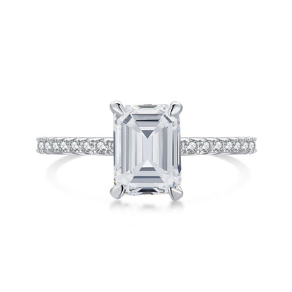[Love's Uplift]2.0 Carat Scintillating Ornate Radiant Cut Party Ring