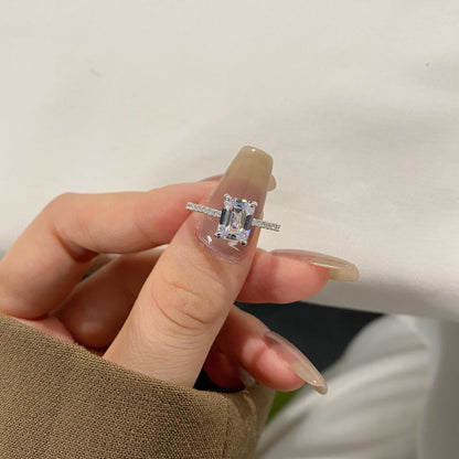 [Love's Uplift]2.0 Carat Scintillating Ornate Radiant Cut Party Ring