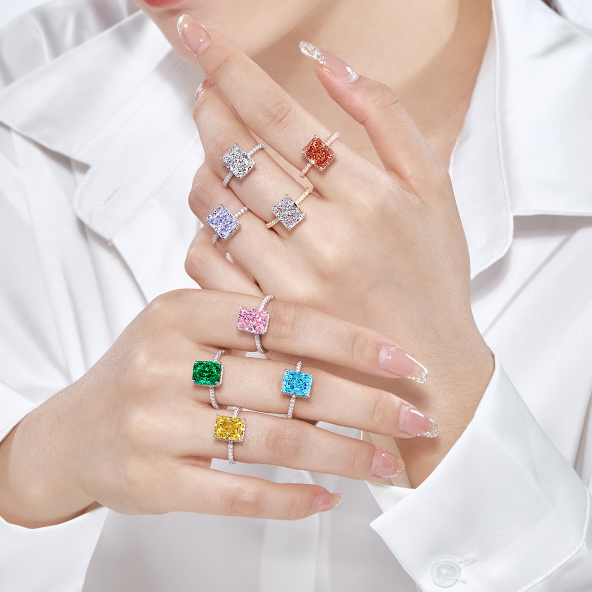 [Love's Uplift]4.0 Carat Luxurious Engagement Ring