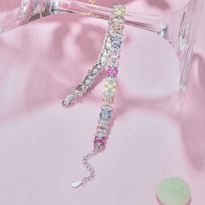 [Love's Uplift]Delicate Colorful Multi Cut Party Bracelet