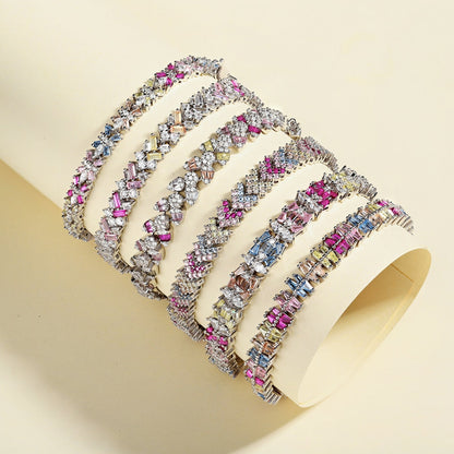 [Love's Uplift]Delicate Colorful Multi Cut Party Bracelet