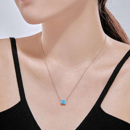 [Love's Uplift]Luxurious Square Shape Colorful Necalack
