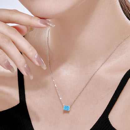 [Love's Uplift]Luxurious Square Shape Colorful Necalack