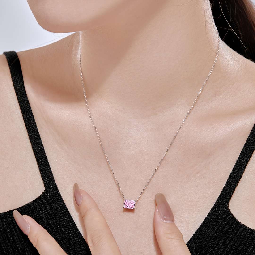 [Love's Uplift]Luxurious Square Shape Colorful Necalack