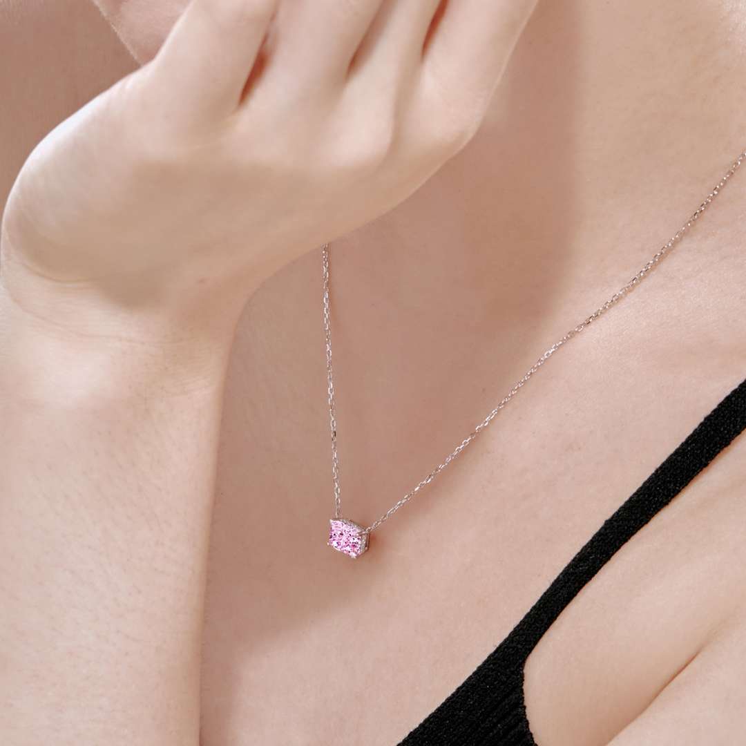 [Love's Uplift]Luxurious Square Shape Colorful Necalack