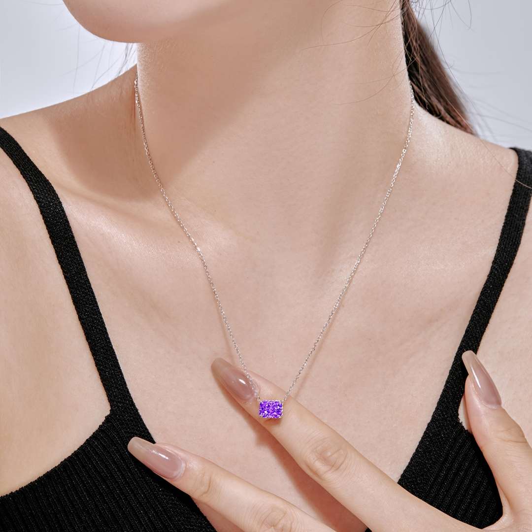 [Love's Uplift]Luxurious Square Shape Colorful Necalack