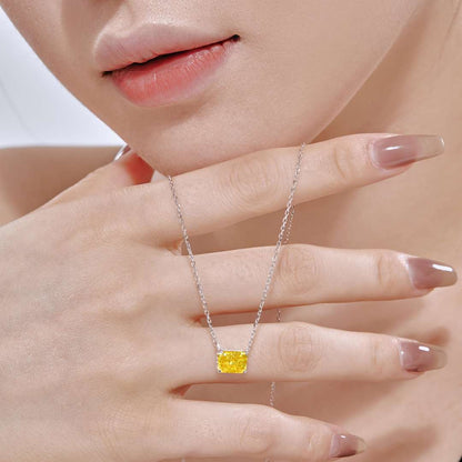 [Love's Uplift]Luxurious Square Shape Colorful Necalack
