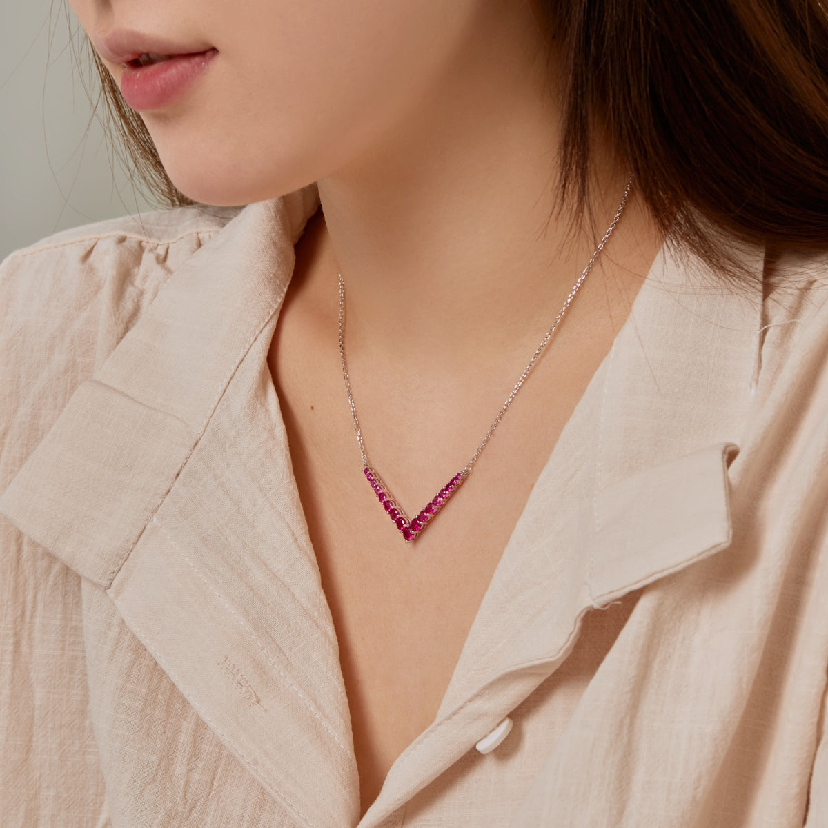 [Love's Uplift]Ornate Round Cut Necklace