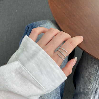 [Love's Uplift]Unique Vibrant Entangle Daily Ring
