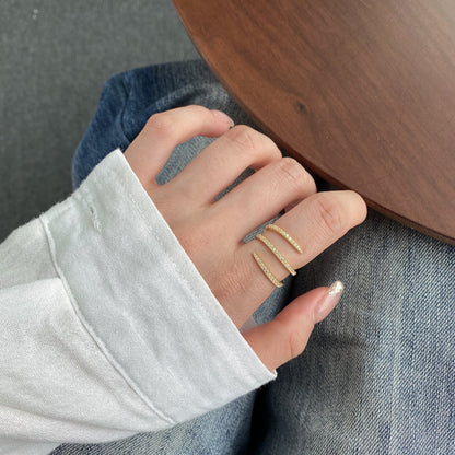 [Love's Uplift]Unique Vibrant Entangle Daily Ring