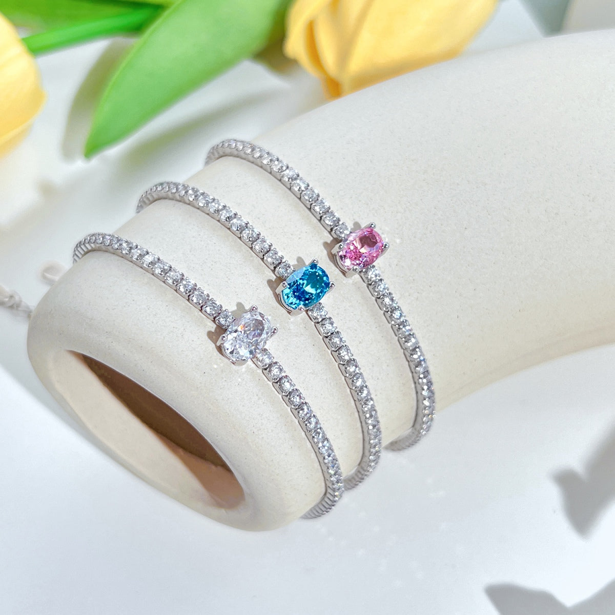 [Love's Uplift]0.75 Carat Exquisite Oval Cut Daily Bracelet