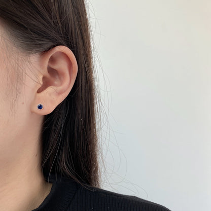 [Love's Uplift]Sparkling Colorful Round Shape Earrings