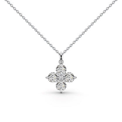 [Love's Uplift]Four-Leaf Clover And Eight-Pointed Star Necklace