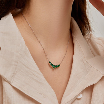 [Love's Uplift]Dainty Colorful Heart Necklace