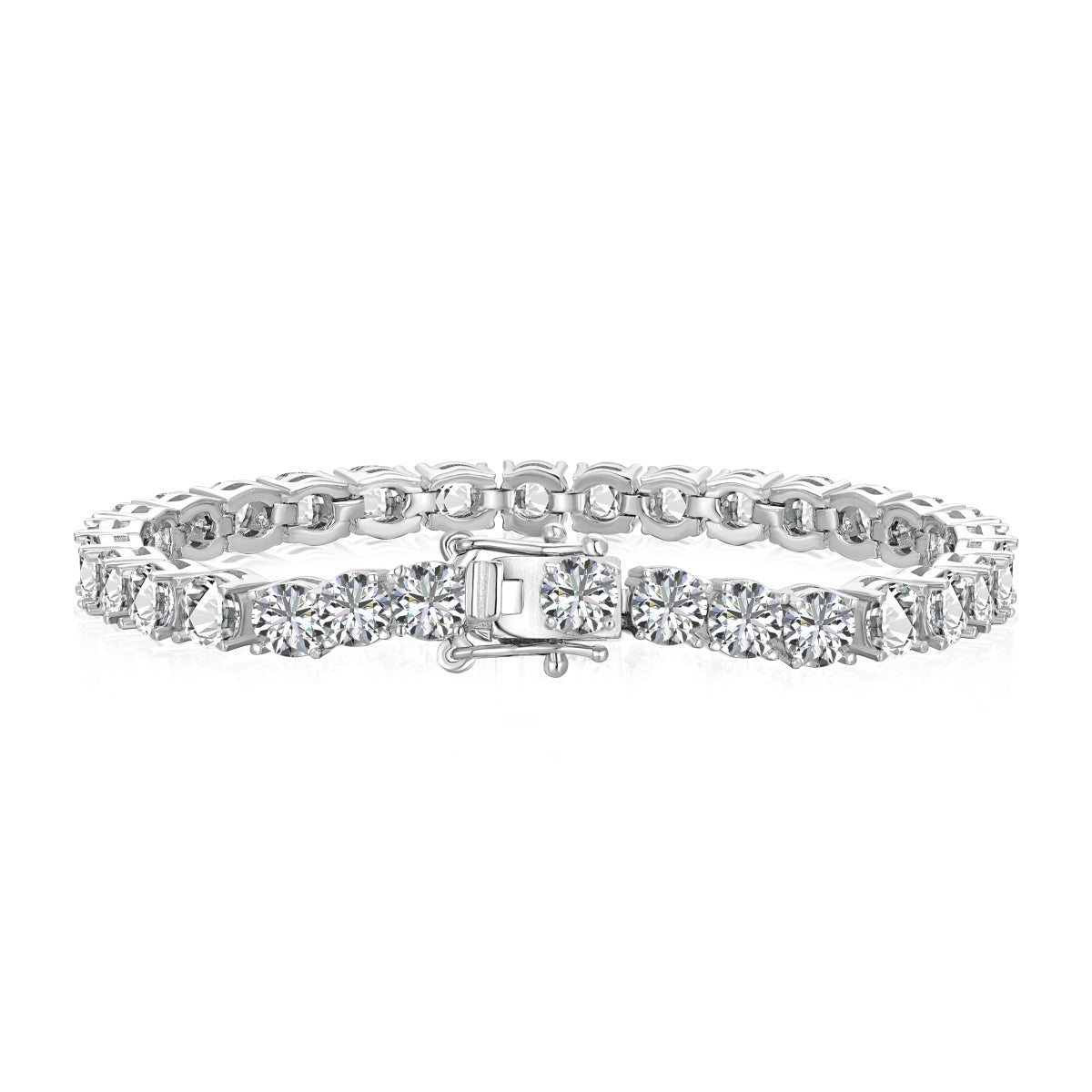 [Love's Uplift]Ornate Sparkling Round Cut Wedding Bracelet