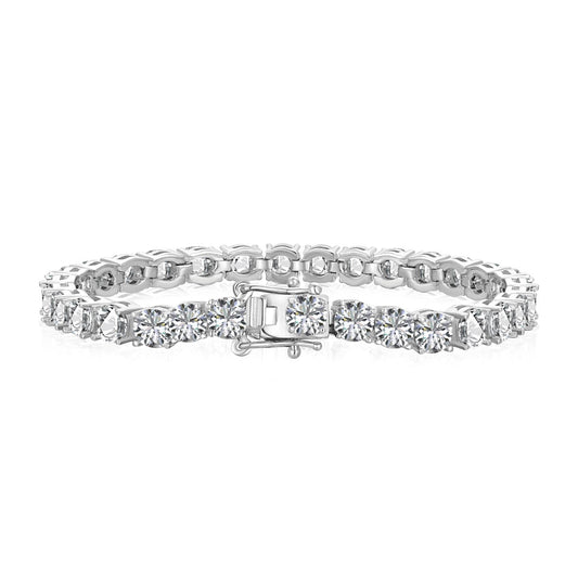 [Love's Uplift]Ornate Sparkling Round Cut Wedding Bracelet
